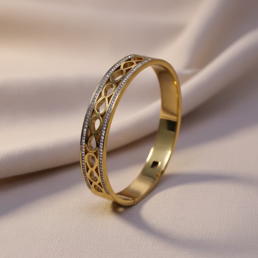 Infinity Weave Crystal Bracelet