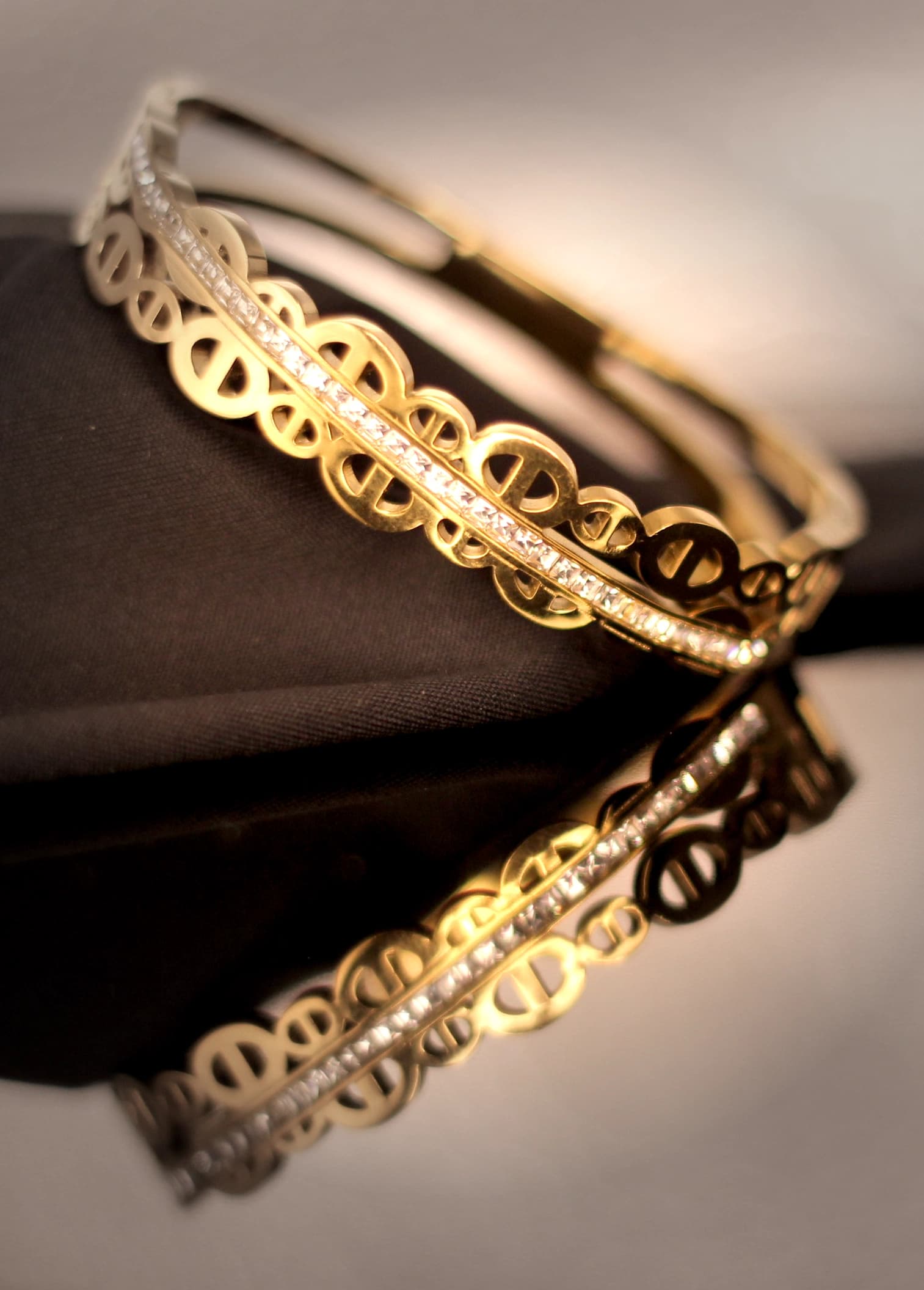 Link Luxe Crystal Bracelet